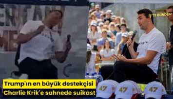 Trump'ın en büyük destekçisi Charlie Krik'e sahnede suikast