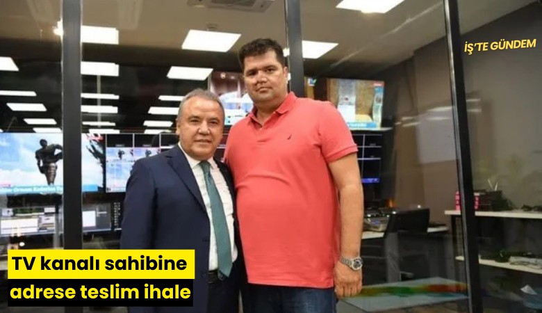 TV kanalı sahibine adrese teslim ihale