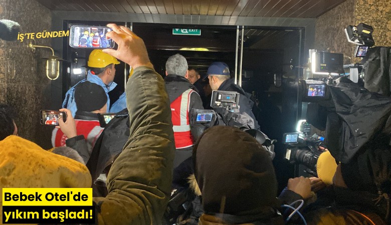 Bebek Otel'de yıkım başladı!