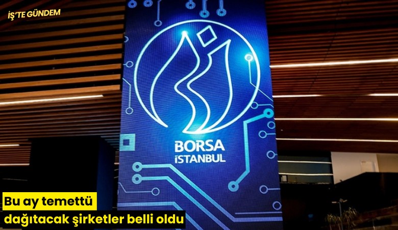 Bu ay temettü dağıtacak şirketler belli oldu