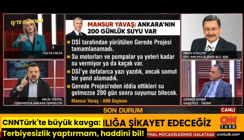 CNNTürk'te büyük kavga: Terbiyesizlik yaptırmam, haddini bil!