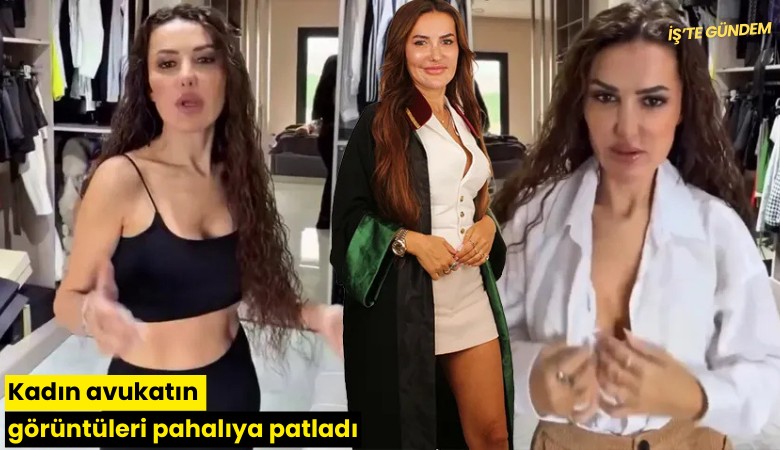 Kadın avukatın görüntüleri pahalıya patladı
