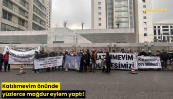 Katılımevim önünde yüzlerce mağdur eylem yaptı!