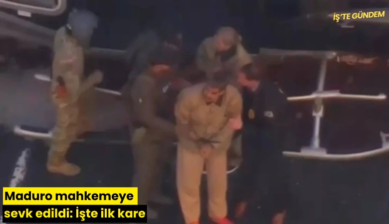 Maduro mahkemeye sevk edildi: İşte ilk kare