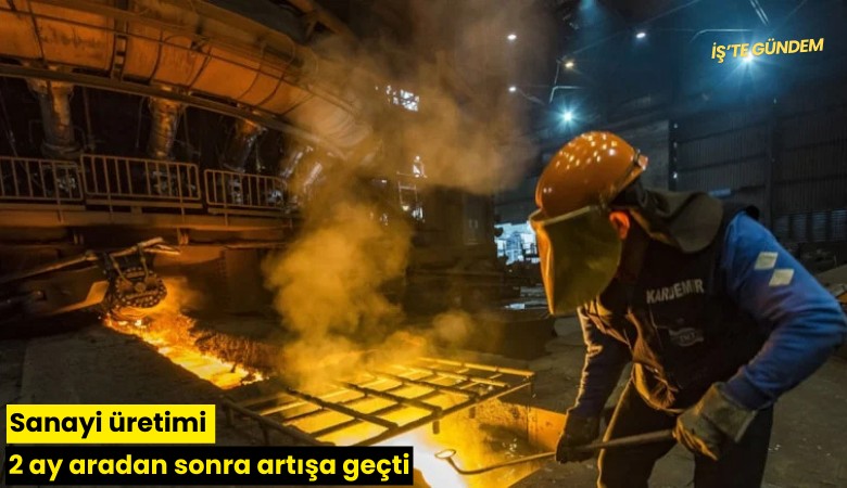Sanayi üretimi 2 ay aradan sonra artışa geçti