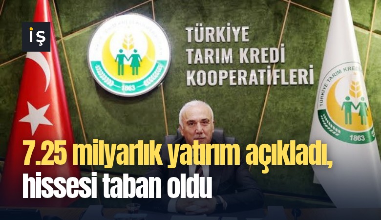 7.25 milyarlık yatırım açıkladı, hissesi taban oldu