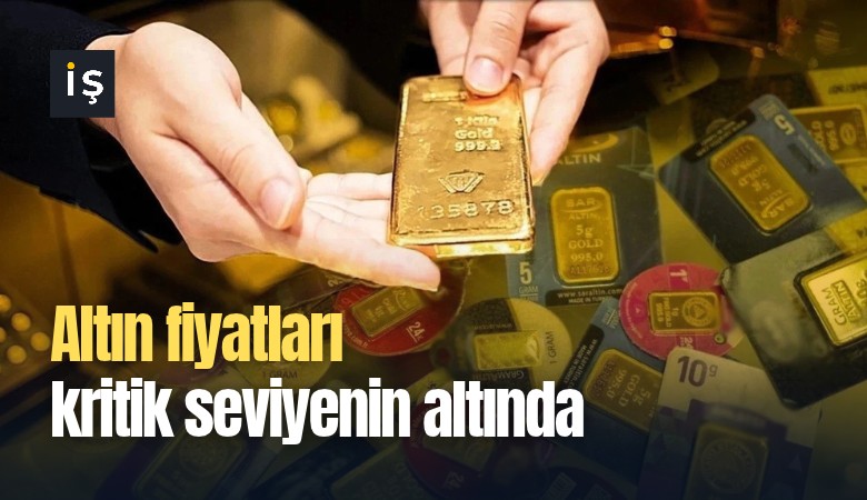 Altın fiyatları kritik seviyenin altında