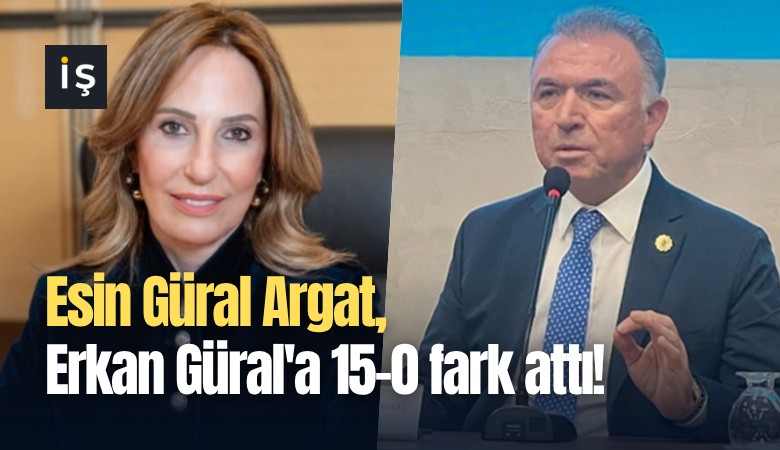 Esin Güral Argat, Erkan Güral'a 15-0 fark attı!
