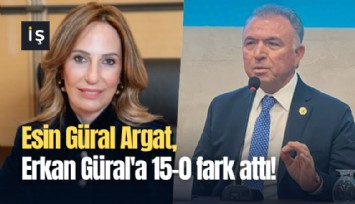 Esin Güral Argat, Erkan Güral'a 15-0 fark attı!
