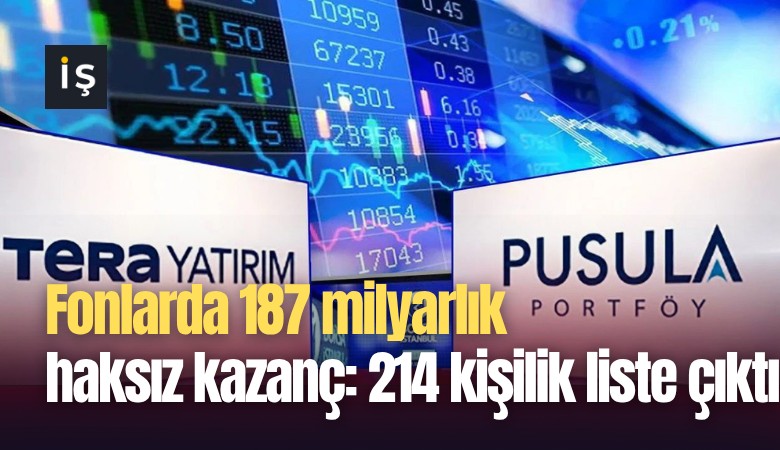 Fonlarda 187 milyarlık haksız kazanç: 214 kişilik liste çıktı