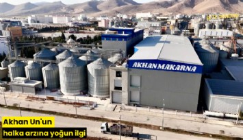 Akhan Un'un halka arzına yoğun ilgi