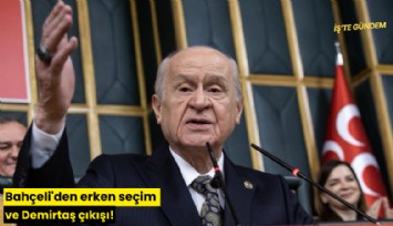 Bahçeli'den erken seçim ve Demirtaş çıkışı!