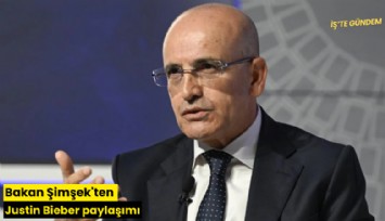 Bakan Şimşek'ten Justin Bieber paylaşımı