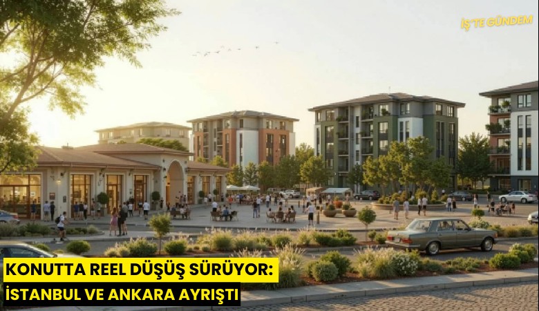 Konutta reel düşüş sürüyor: İstanbul ve Ankara ayrıştı