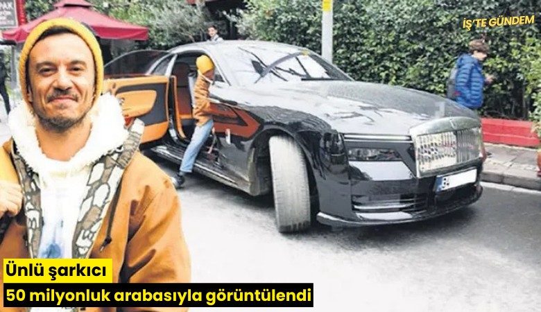 Ünlü şarkıcı 50 milyonluk arabasıyla görüntülendi