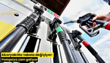Akaryakıtta tabela değişiyor: Pompaya zam geliyor