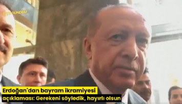 Erdoğan'dan bayram ikramiyesi açıklaması: Gerekeni söyledik, hayırlı olsun