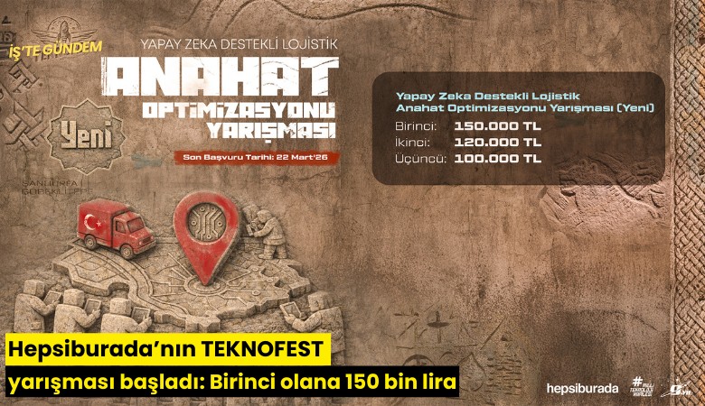 Hepsiburada’nın TEKNOFEST yarışması başladı: Birinci olana 150 bin lira