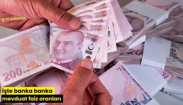 İşte banka banka mevduat faiz oranları
