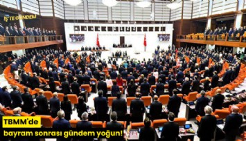 TBMM'de bayram sonrası gündem yoğun!