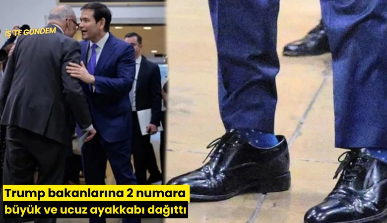 Trump bakanlarına 2 numara büyük ve ucuz ayakkabı dağıttı