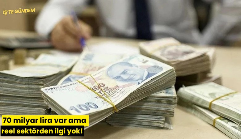 70 milyar lira var ama reel sektörden ilgi yok!