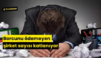 Borcunu ödemeyen şirket sayısı katlanıyor