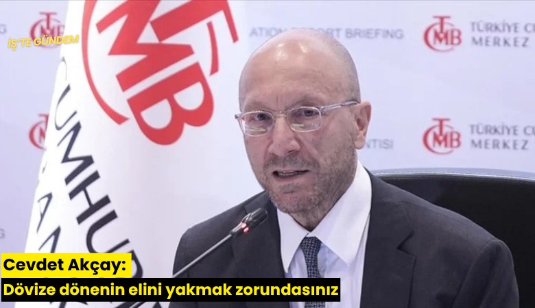 Cevdet Akçay: Dövize dönenin elini yakmak zorundasınız