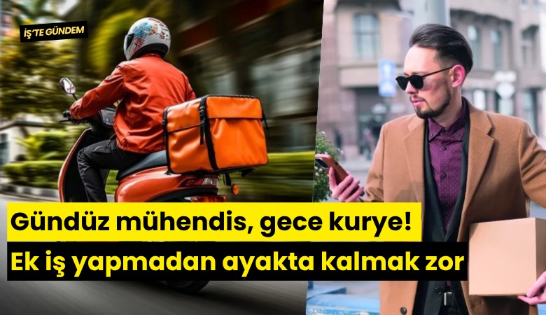 Gündüz mühendis, gece kurye! Ek iş yapmadan ayakta kalmak zor
