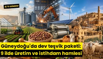 Güneydoğu'da dev teşvik paketi: 9 ilde üretim ve istihdam hamlesi