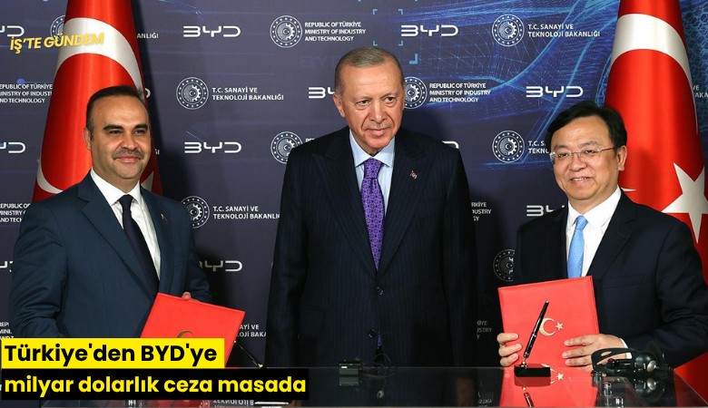 Türkiye'den BYD'ye milyar dolarlık ceza masada