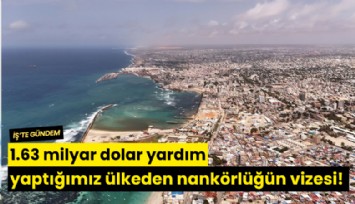 1.63 milyar dolar yardım yaptığımız ülkeden nankörlüğün vizesi!