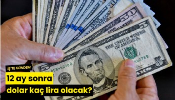 12 ay sonra dolar kaç lira olacak?