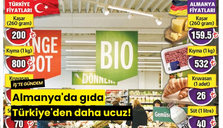 Almanya'da gıda Türkiye'den daha ucuz!