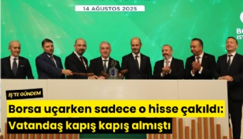 Borsa uçarken sadece o hisse çakıldı: Vatandaş kapış kapış almıştı