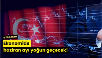 Ekonomide haziran ayı yoğun geçecek!