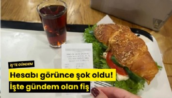 Hesabı görünce şok oldu! İşte gündem olan fiş