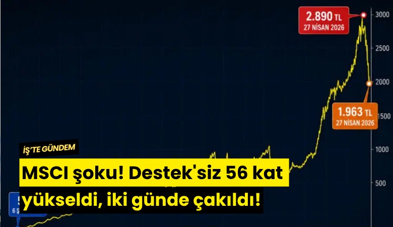 MSCI şoku! Destek'siz 56 kat yükseldi, iki günde çakıldı!