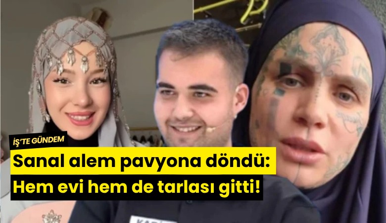 Sanal alem pavyona döndü: Hem evi hem de tarlası gitti!