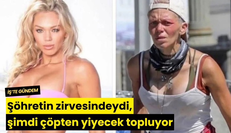 Şöhretin zirvesindeydi, şimdi çöpten yiyecek topluyor