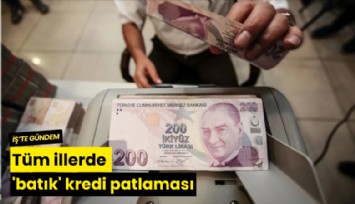 Tüm illerde 'batık' kredi patlaması