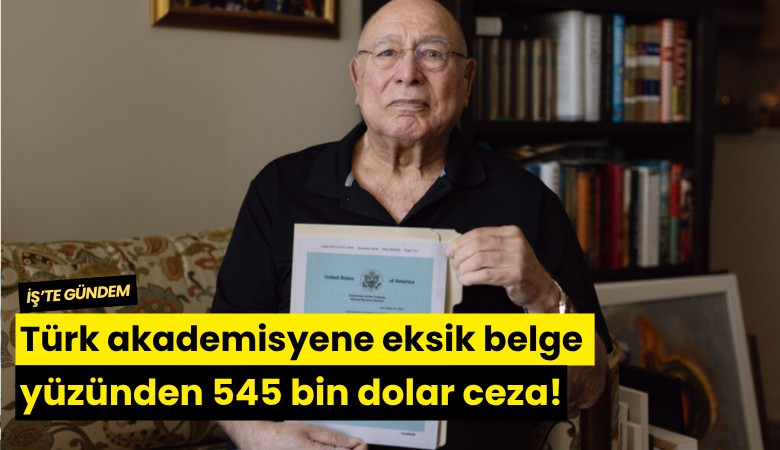 Türk akademisyene eksik belge yüzünden 545 bin dolar ceza!