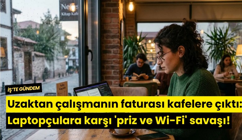 Uzaktan çalışmanın faturası kafelere çıktı: Laptopçulara karşı 'priz ve Wi-Fi' savaşı!