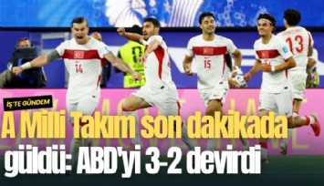 A Milli Takım son dakikada güldü: ABD'yi 3-2 devirdi