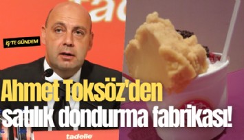 Ahmet Toksöz'den satılık dondurma fabrikası!