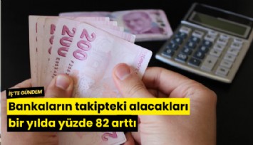 Bankaların takipteki alacakları bir yılda yüzde 82 arttı