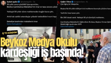 Beykoz Medya Okulu kardeşliği iş başında!