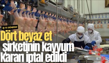 Dört beyaz et şirketinin kayyum kararı iptal edildi