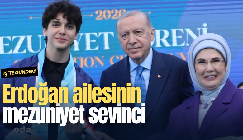 Erdoğan ailesinin mezuniyet sevinci