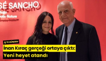 İnan Kıraç gerçeği ortaya çıktı: Yeni heyet atandı